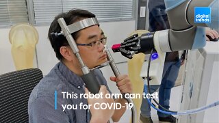 This robot arm can test you for COVID-19