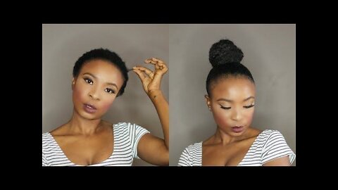 High knot hair bun tutorial👍