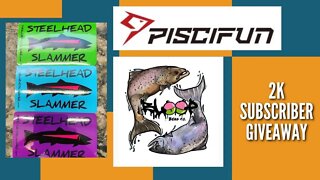 2k Subscriber Giveaway / Bloop Beads / Steelhead Slammers / Piscifun Ice Reel / Guided Fishing Trip