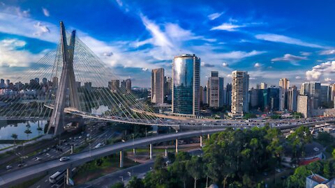 Sao Paulo city, Brazil at night HD 4K