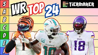 NFL Tier List 2023 | Wide Receivers Top 24