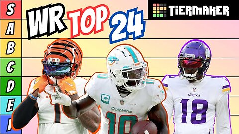 NFL Tier List 2023 | Wide Receivers Top 24