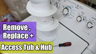 GE Washer Agitator Removal - How to do it and access the GE Washer Hub and More