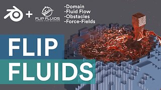 Blender Flip Fluids for Beginners! (Domain, Fluid Flow, Obstacles, Force-Fields, etc)