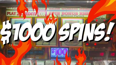 ALL $1000 Spins - RED HOTTIE BONUS Round!! @Foxwoods Resort Casino