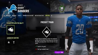 How To Create Barry Sanders Franchise Roster Madden 23