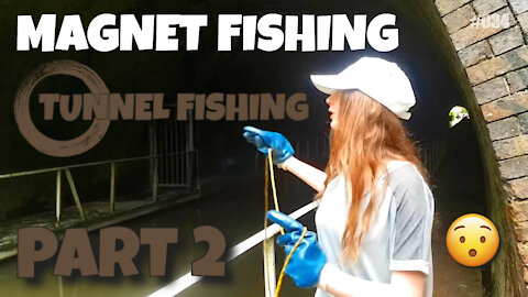 Magnet Fishing TUNNEL FISHING PART 2. Very Long Tunnel.