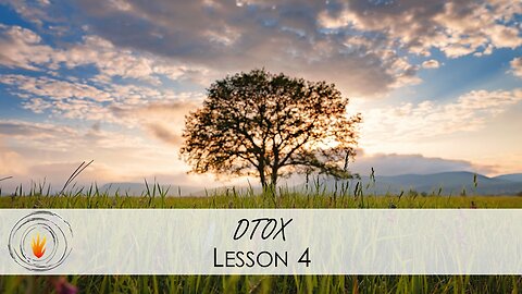 DTOX Master Class - Lesson 4 (FALL 2023)