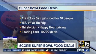 Super Bowl food deals across the Valley
