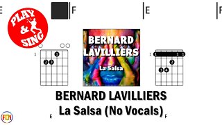 BERNARD LAVILLIERS La Salsa FCN GUITAR CHORDS & LYRICS NO VOCALS