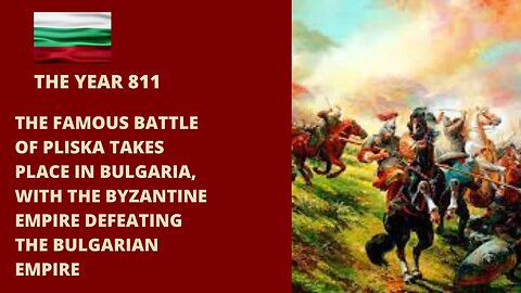 The famous Battle of Pliska takes place in Bulgaria, with the Byzantine Empire #history