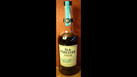 Whiskey Review #111 Old Forester 1910