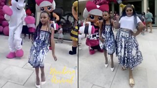 Lil Kim's Daughter Royal Runway Walks In Heels During Her 8th B-Day Party! 👠