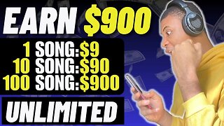 Earn $900 Just By Listening To Music! (Make Money Online From Home 2023)