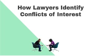 How Lawyers Identify Conflicts of Interest