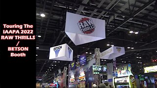 The Raw Thrills Booth Of IAAPA 2022