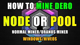 How To Mine DERO | Own Node / Pool