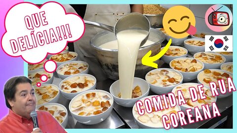 React Comidas de Rua: COREIA! Sopa de Feijão Caseira | Veja Aqui #29 | Korean Street Food