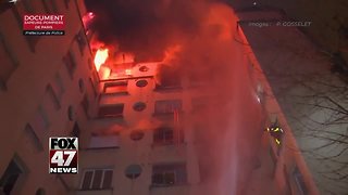 Paris building fire claims 10 lives; arson suspected