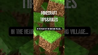 Minecraft Tips and Rules | EP 13 | #shorts #minecraft #short