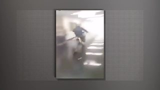 Student rides dirt bike down GlenOak High School hallway