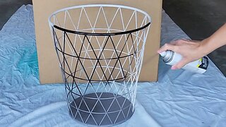 Spray a wire basket for this genius decor hack!