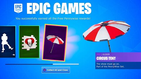 Earn the FREE "IT 2" ITEMS in Fortnite *PENNYWISE SKIN SET* (New Fortnite X IT Chapter 2 Challenges)