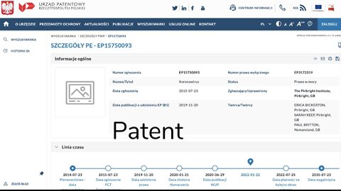 PATENT KORONAWIRUS - KLIKA - grupa przestępcza analiza z usuniętego kanału Youtube