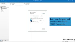 How to Set up a cPanel Email Account with Outlook 2019 FelizHosting