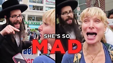 Unhinged Zionist Karen Gets Mogged By Pro-Palestinian Jew