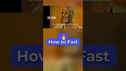 DR SEBI - HOW TO FAST (Shrink The Stomach, WEIGHT LOSS) #drsebi #drsebidiet #howtofast #eatless