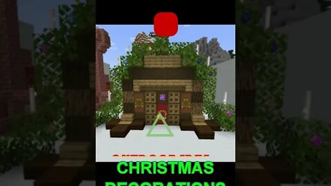 Minecraft: Outdoor Christmas Decoration Idea