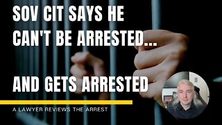 Sovereign Citizen Says He Can't Be Arrested... So He Immediately Gets Arrested