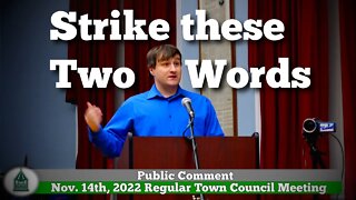 Mike's Public Comments on the Hot Work Ordinance
