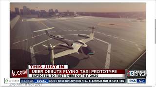 Uber reveals flying taxi prototype