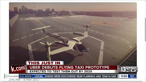 Uber reveals flying taxi prototype