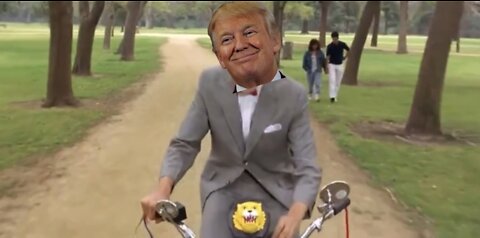 Trump Goes For a Bike Ride