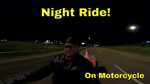 Motorcycle Night Ride Towards Yellowstone