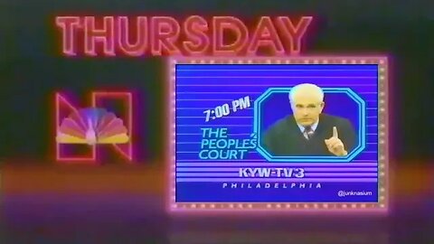 80's TV Promos, Bumpers, Trailers, and News Stories (KYW-TV3 Philadelphia NBC) [March 9, 1986]