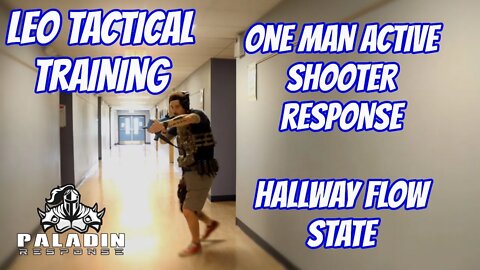 Hallway CQB Flow State - One Man Room Clearing - LEO/Police Tactical Training #policetraining2022