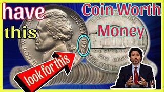 2 Ultra Rare Five cents Jefferson Nickels-Coin worth Money