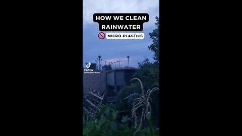 How to clean rain water