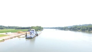 Ohio River, Athens area, Autel Evo drone