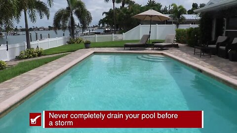 Preparing your pool before a storm | Tracking the Tropics Quick Tip