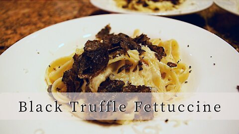 Fresh Black Winter Truffle Fettuccine