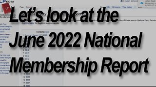 Let's talk about the June 2022 LP National Membership Report