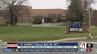 High school seniors react to school cancellation