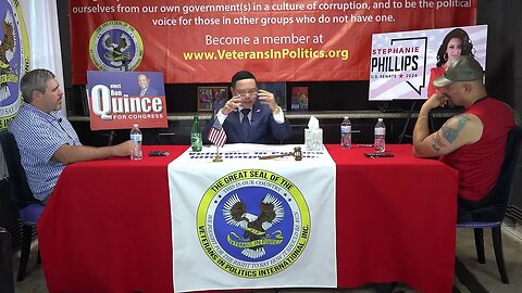 Ron Quince Congressional candidate for District One on Veterans In Politics video Internet talk-show