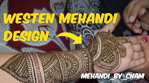 Henna Artwork: Western Mehandi Design