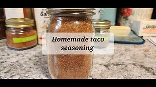 Homemade taco seasoning